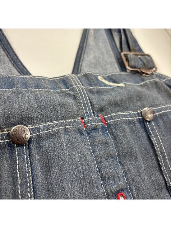 Big Mac Other - Vintage Big Mac Denim Overalls JC Penney Square Back Gray Blue Cotton Grunge